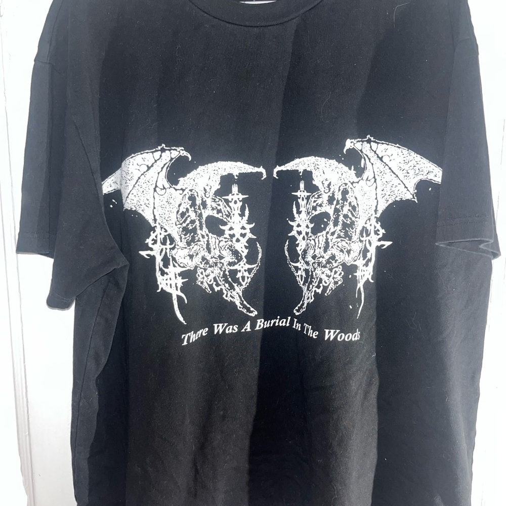 Korrupt World Men's Black Graphic Tee with Gothic Design